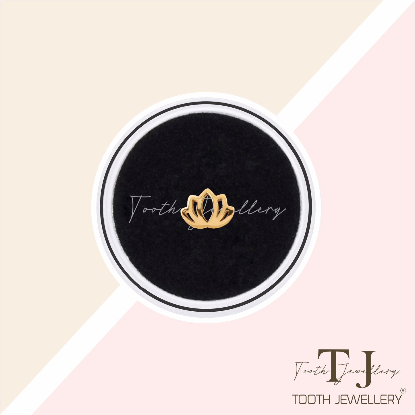 Lotus Flower Tooth Charm Tooth Jewellery