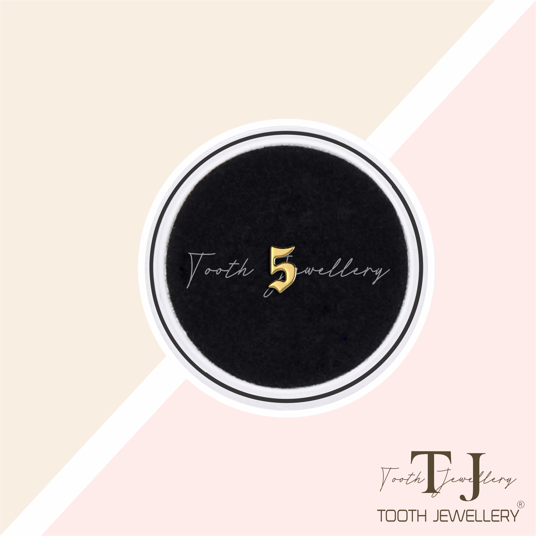 Number 5 Tooth Gem Tooth Jewellery