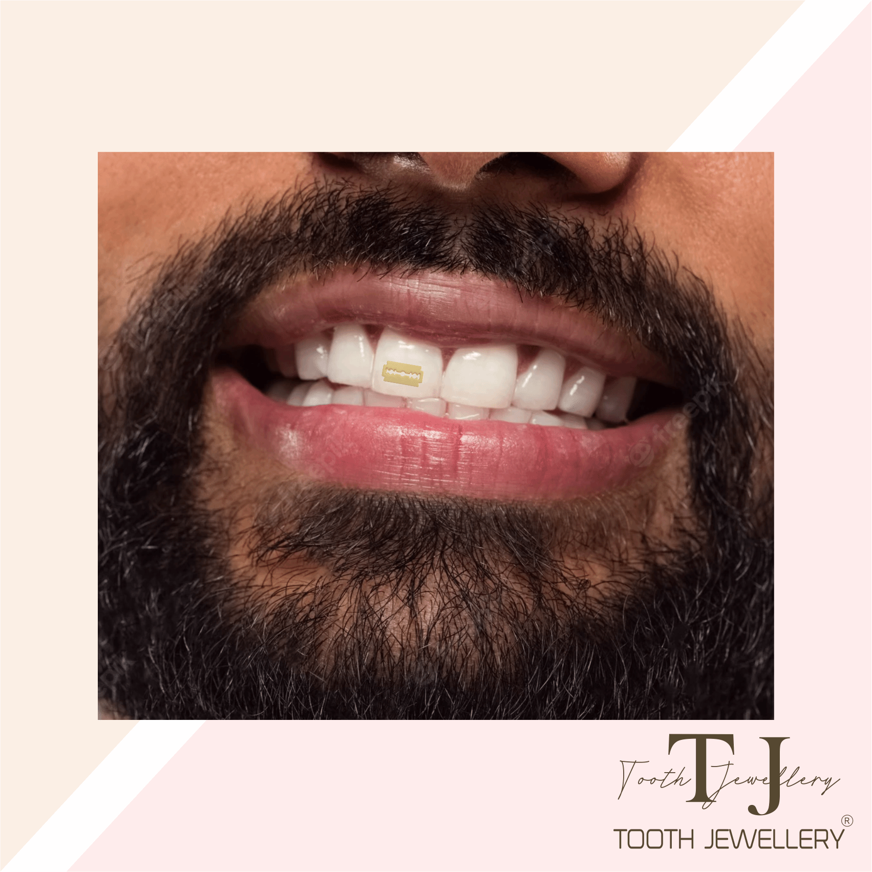 Razor Blade Tooth Charm Tooth Jewellery
